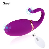 Great-Wireless Remote Control Vibrating Bullet Egg USB Recharging Clitoris Stimulator Vaginal Massage Ball Vibrator