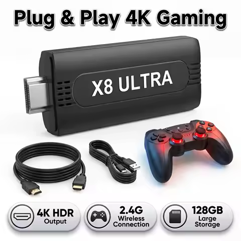 X8 Ultra Game Stick 64G/128G Game Player M15 Updated Version N64 Sega Games Retro Video Game Console