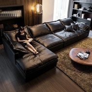 Italian Style Fabric Corner Art Sofa Nordic Modern Simple Down Tech Cloth Light Luxury Washable 2 3 4 Seater Sofa Chair