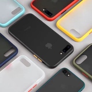 เคสหลังด้านขอบสี 11สี รุ่น iPhone6 6s iPhone7 iPhone8 iPhone6Plus iPhone6sPlus iphone7Plus iphone8Plus เคสไอโฟน 11 se