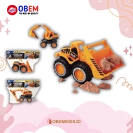 OBEM Large Construction Car Toy 12 CM Series Construction Car Excavator and Bulldozer by MTC 546