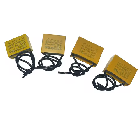 AD K X2 Safety capacitance Tape line 1uF 2.2uF 3.3uF 4.7uF 250V-275V Housing Flexible wire safety ca
