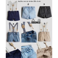 [Bibonkid] HM soft denim/fabric shorts 6-9m to 3-4y