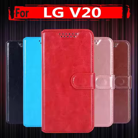 Book Case For LG V20 V 20 F800 H990ds F800L 5.7 inch Flip Case Luxury Pu Leather Phone Bag Case Sili