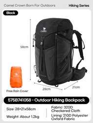 CAMEL CROWN 34L Hiking Backpack | Outdoor Professional Trekking & Climbing Bag | Large Capacity Trav
