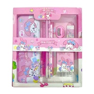 Alat Tulis Set  Paket  7 in 1 Set Stationery 7in1 Karakter Kartun Alat Tulis Anak Sekolah Penghapus 