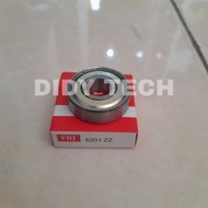 Ball bearing or bearing with code 6201-ZZ from the FBJ brand.