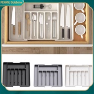 PENNYJ Cutlery Drawer Organizer Kitchen Utensil Organizer Expandable Drawer Organizer for Tableware