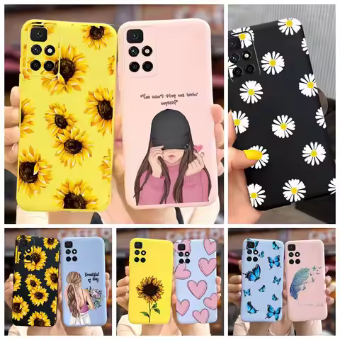 Redmi 10 Case Stylish Sunflower Daisy Cover Case For Xiaomi Redmi 10 Redmi10 Phone Cases 6.5'' Soft 