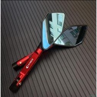 台灣現貨低價 適用 光陽〔G6、雷霆ABS、G6E、CUE、V2〕改裝鋁合金後視鏡電機桿端鏡 後視鏡 摩托車側鏡後照鏡