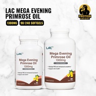 LAC Mega Evening Primrose Oil 1300mg – Hormonal Balance & Skin Health Support Supplement