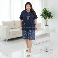 SUPER JUMBO Babydoll Pajama Oneset 5XL - Short Sleeves Shorts | SweetFOREVER 924