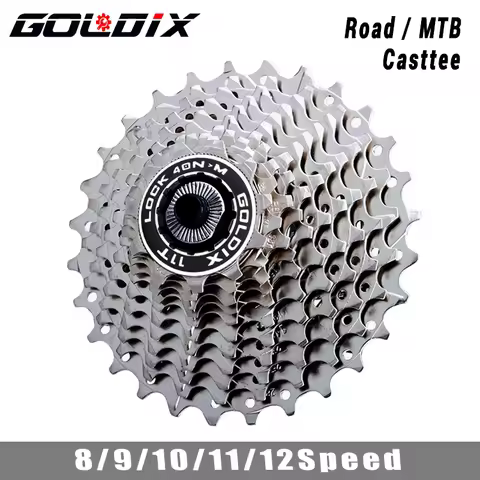 GOLDIX MTB/Road bike Cassette 11-25/28/32/34/36T bicycle freewheel 8/9/10/11/12 speed sprocket flywh