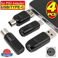 [3-5 DAYS DELIVERY]USB to PS2 Adapter and PS2 to USB Converter, Low Latency Bidirectional for PS2 Ke