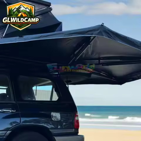 Camping Outdoor Car Tent Roof Side Awning 180 270 Degree Camper Van Awning Free Standing Led 180 270