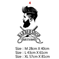 (SPOT EXPRESS) Miếng Dán Tường Vinyl Nghệ Thuật Cắt Tóc Sáng Tạo Cho Tiệm Cắt Tóc Miếng Dán Đề Can D