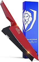 Dalstrong Santoku Knife - 7 inch - Shadow Black Series - Marauder Red Edition - Red Non-Stick Coatin
