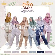 Baju Muslim Anak Perempuan One Set Setelan Tunik Set Hijab Queensha By Oidokids