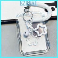 EZR Clear Card Holder Star Charm Card Protector Medicare Card Protector Sleeve Credit Card Sleeve fo