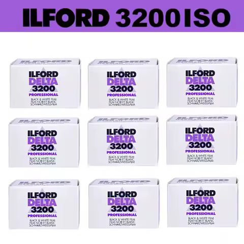 ILFORD Delta 3200 Black And White 135 35mm Film British Original For Kodak M35 135 Film Camera (Expi
