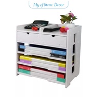 Tabletop file rack office desktop organizer A4 paper storage rack multilayer document rack space sav