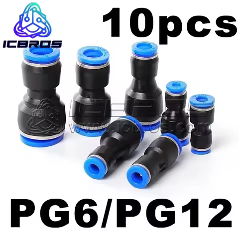 10pcs/lot Pneumatic PG6 PG12 Gas PiPe Quick ConneCtor PG4 8 10 12 Straight Through All Models