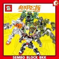 Gundam Robot Building Blocks Set 8 Types SY6496A-SY6496D-SY6497A-SY6497D Can Choose The Model
