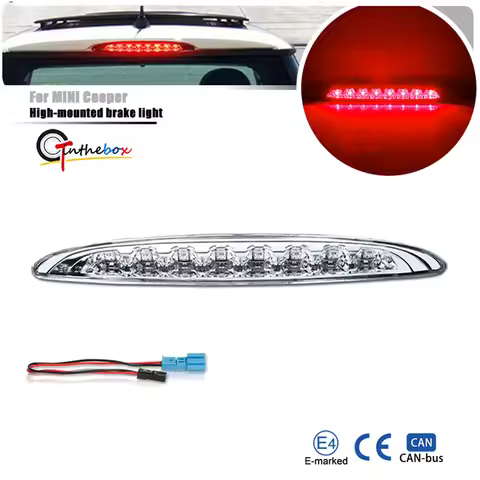 1PC Red LED High Mount Third 3rd Brake Stop Light Tail Light For MINI Cooper R50 R53 hatchback 2002-