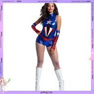 ✨24 Hours Delivery✨Halloween Costume Adult Female Spiderman Captain America Supergirl Costume Export