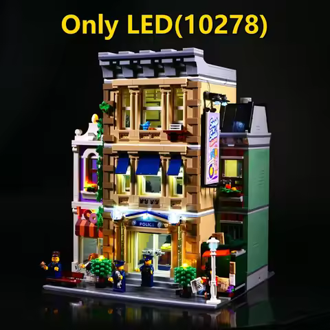 Led Lighting Kit For Lego 10278 Creator Expert Police Station building block bricks (only light no m