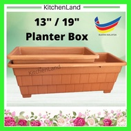 13" / 19" Planter Box / Long Pot / Rectangular Pot / Pasu Sayur Pasu Bunga