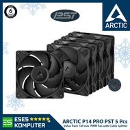 ARCTIC P14 PRO PST 5 Pcs Value Pack | 140mm High Speed PWM Fan Case
