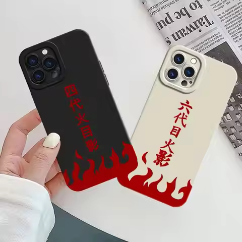 N-arutoS Namikazes LOGO Soft TPU Case for iPhone 14 12 Plus 16 11 12 15 Pro 15 16 Pro Max 11 Pro Max