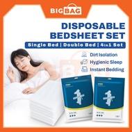 Disposable Bed Sheet Pillow Case Travel Bedsheet Cover Hotel Bedsheet Disposable Bedsheet Travel Bed