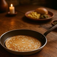 Paderno Crepes Pan Non-Stick - Teflon Frying Pan Flat Crepe Pan Italy