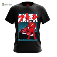 (haishan) anime tshirt akira shirt akira short sleeve black and white