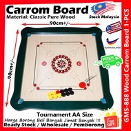 【FreeGift】Wooden Handmade Carrom Board Papan Meja Karambol Carrom Board #Mini #Standard #Classic #Pr