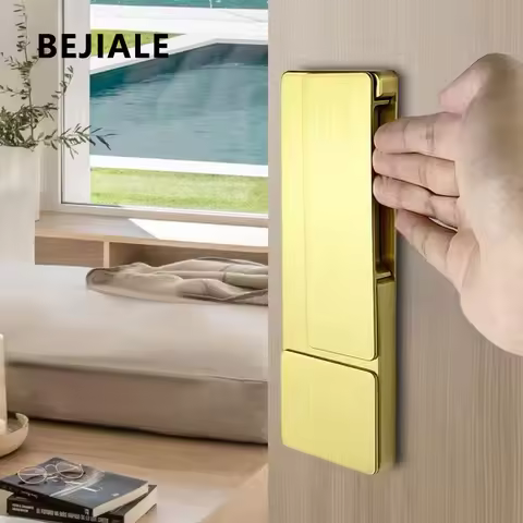 BEJIALE Pure Copper Invisible Door Lock Silent Room Bedroom Gold Modern Minimalist Ecology No Handle