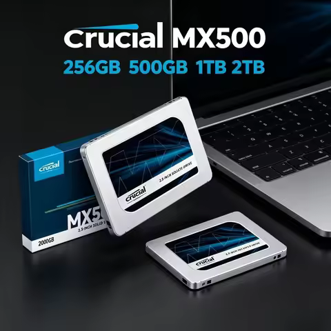 Slim Laptop Compatible Crucial MX500 SATA 2.5 Inch SSD 3D NAND 256GB 500GB 1TB 2TB Internal Hard Dis