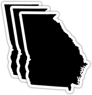 (3PCS) Georgia State Map Sticker, US State Sticker - Waterproof Vinyl Decal for Tumblers, Water Bott
