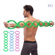 All 7 Level Adjustable Resistance Band For Strength Training Stretching And Rehabilitation Exercises