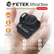 VETEK Mini Camera 4K 64MP Small Digital Camera, Pocket Retro Nostalgia Camera with LED Light