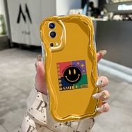 HP Phone Case For VIVO Y72 5G Y52 5G Y75s 5G Case Smile Face pole Phone Case Silicone Softcase Cream