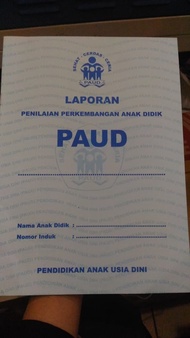 raport paud tk & paud murah