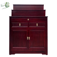 Tibetan Style Solid Wood Three-Layer Buddha Niche Clothes Closet with Door Altar Altar Household Buddha Shrine Compact Buddha Cabinet Buddha Cabinet Economical
