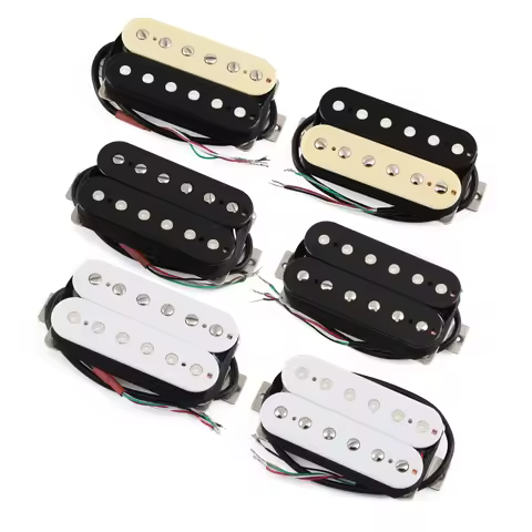 FLEOR Ceramic Double Coil Humbucker Pickup for Electric Guitar Pickup-Neck or Bridge Pickup