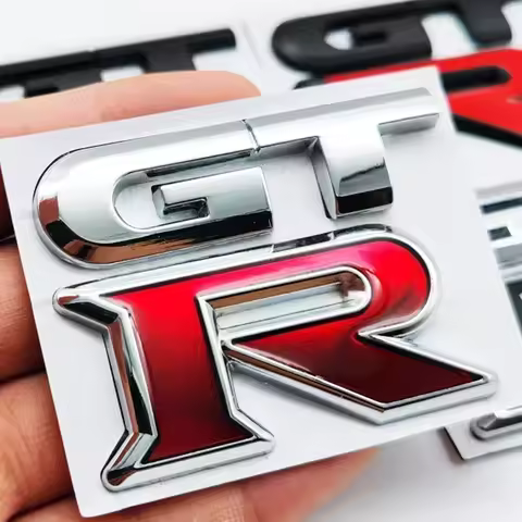 For Nissan Nismo GT-R, R32, R33, R34, R35, 370Z Accessories 1pcs GTR Car Logo Emblem Metal Stickers 
