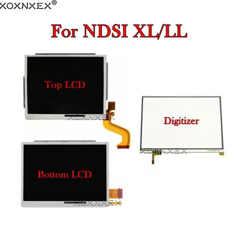 Replacement Top Upper / Lower Bottom LCD Display Screen Touch Screen Digitizer Glass For Nintendo DS