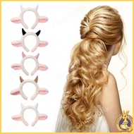 OMG* Plush Sheep Ear Hairhoop Furry Ear Headband Cosplay Costume Christmas Party Lovely Headdress Ad