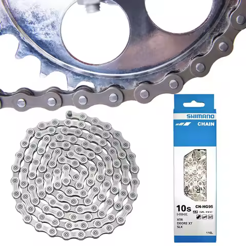 Road MTB Bicycle Chain 10 Speed Road Mountain Bicycle 116L Chain CN-HG95 116 Links Bike Chain for SH